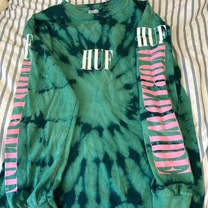 Long sleeve tie dye shirt